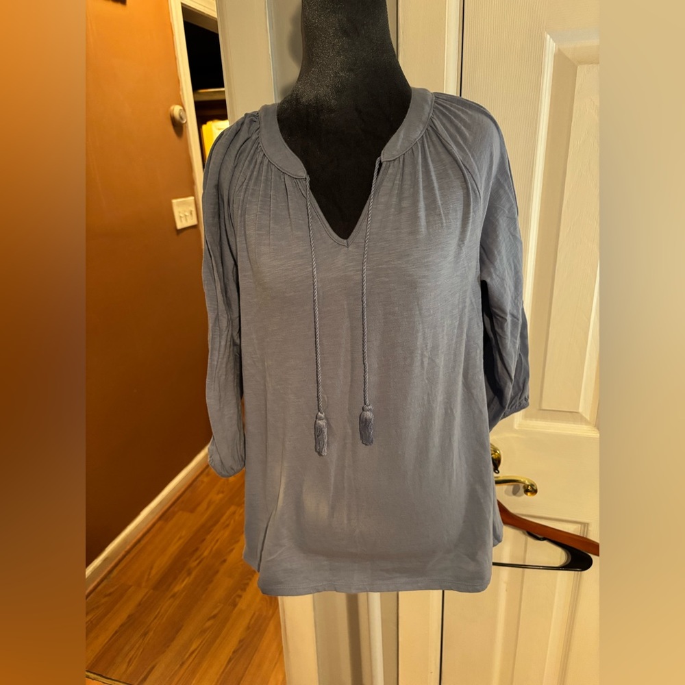NWOT Croft & Barrow Slate Blue Top S